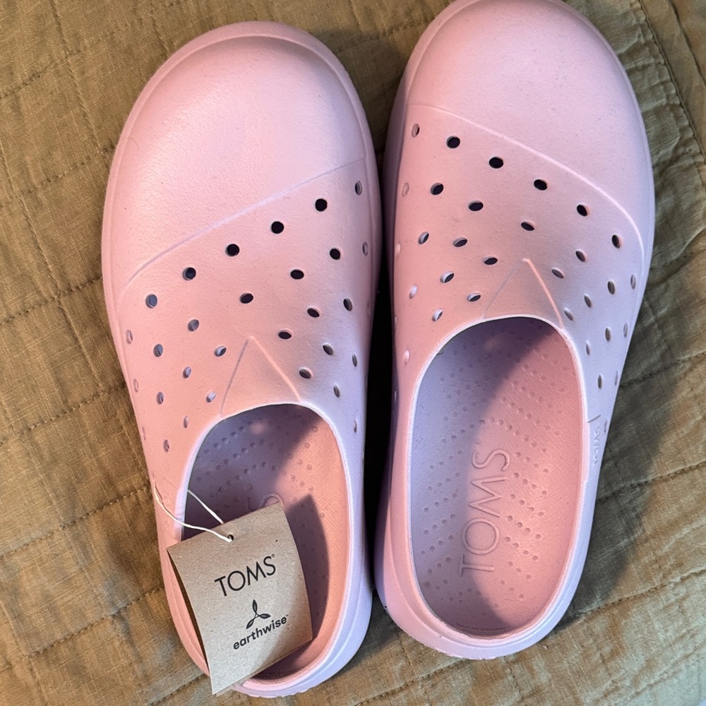 TOMS womens Slip-On  clog Shoes with Vent Holes